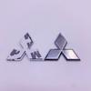 Adesivo Emblema Central para Volante de Carro em ABS para ASX Ralliart Lancer Cordia Pajero Outlander Eclipse L200 EVO