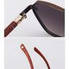 Men Fashion Sunglasses Vintage Polygon Driving Classic Metal Frame Sun Glasses UV400 Gradient Mirror Shades Eyewear