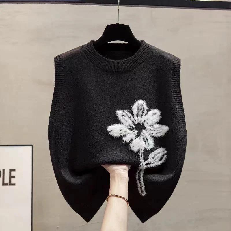 Sweater Vest for Women Autumn Winter Sleeveless Tops Knitted Vest