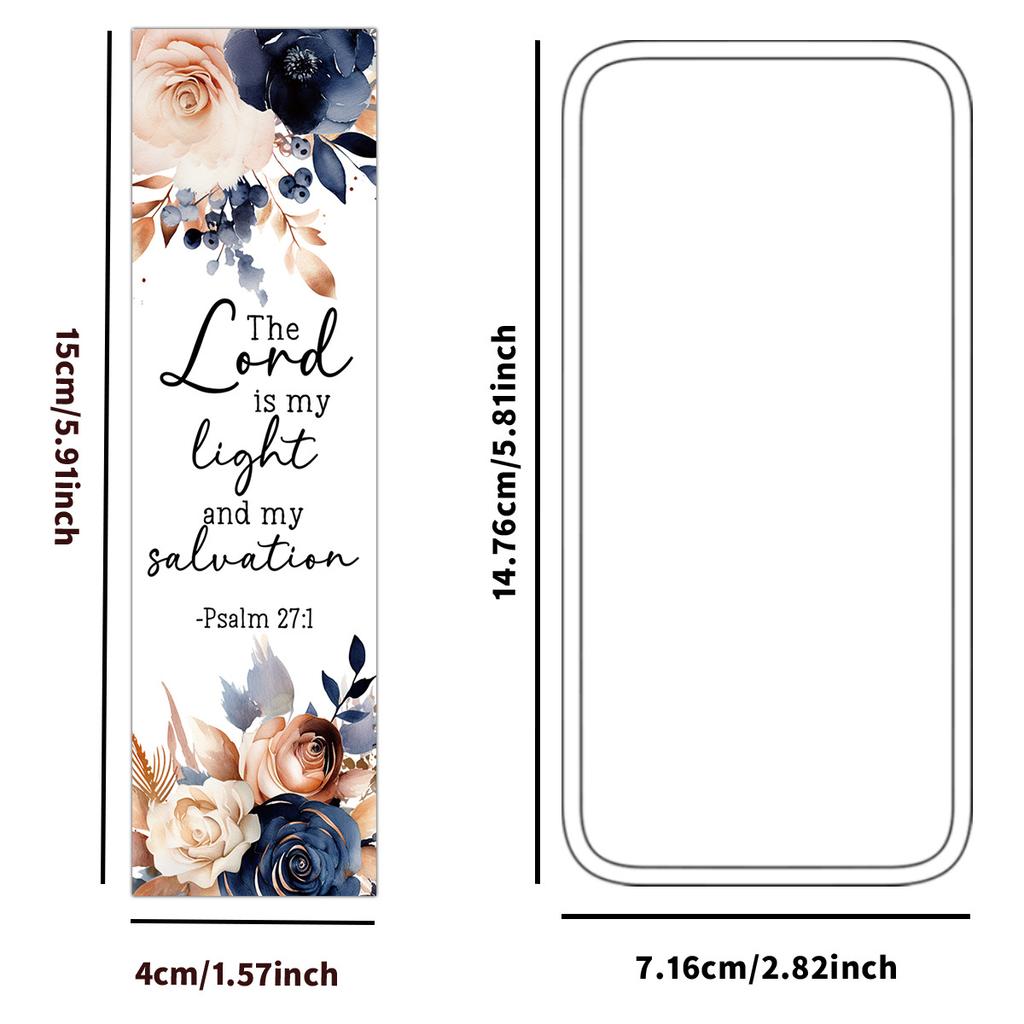 30pcs Colorful Floral Bookmarks, Inspirational Encouragement Greeting Cards with Motivational Quotes, Gift for Students Readers