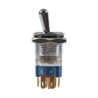 Round Dot Lighted Rockers Switch Toggle Control for Car Boats 20A 12V On/Offs with Pre-soldered Wire