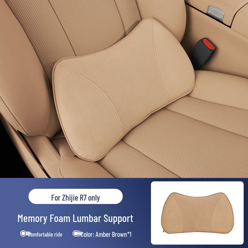 Zhijie R7/S7 Universal Aviation Headrest Neck Pillow with Lumbar Support and Fan.