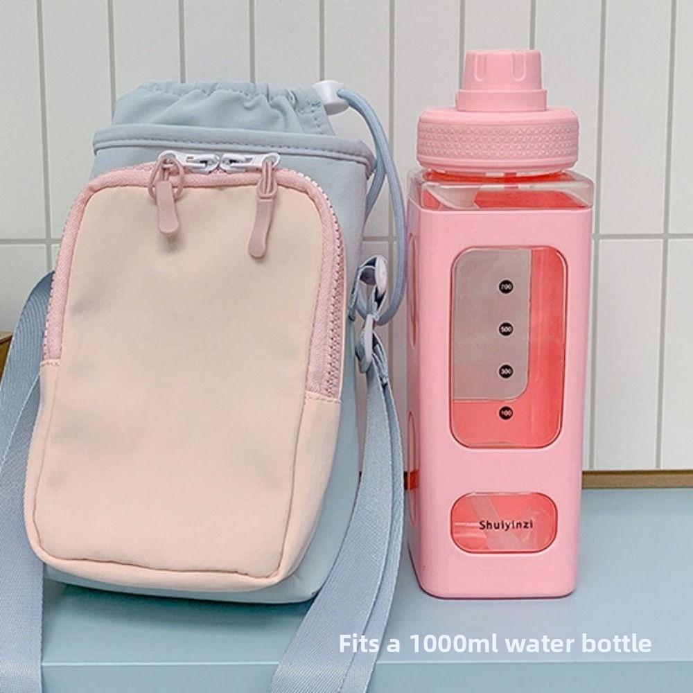 Lightweight Water Bottle Bag Dopamine Style Thermal Mugs Shoulder Bag  Sports