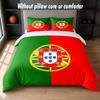 Portugal national football team Design Bed Bedding Set 1 Duvet Cover + 2 Pillowcases Soft Breathable Household Bed Linens