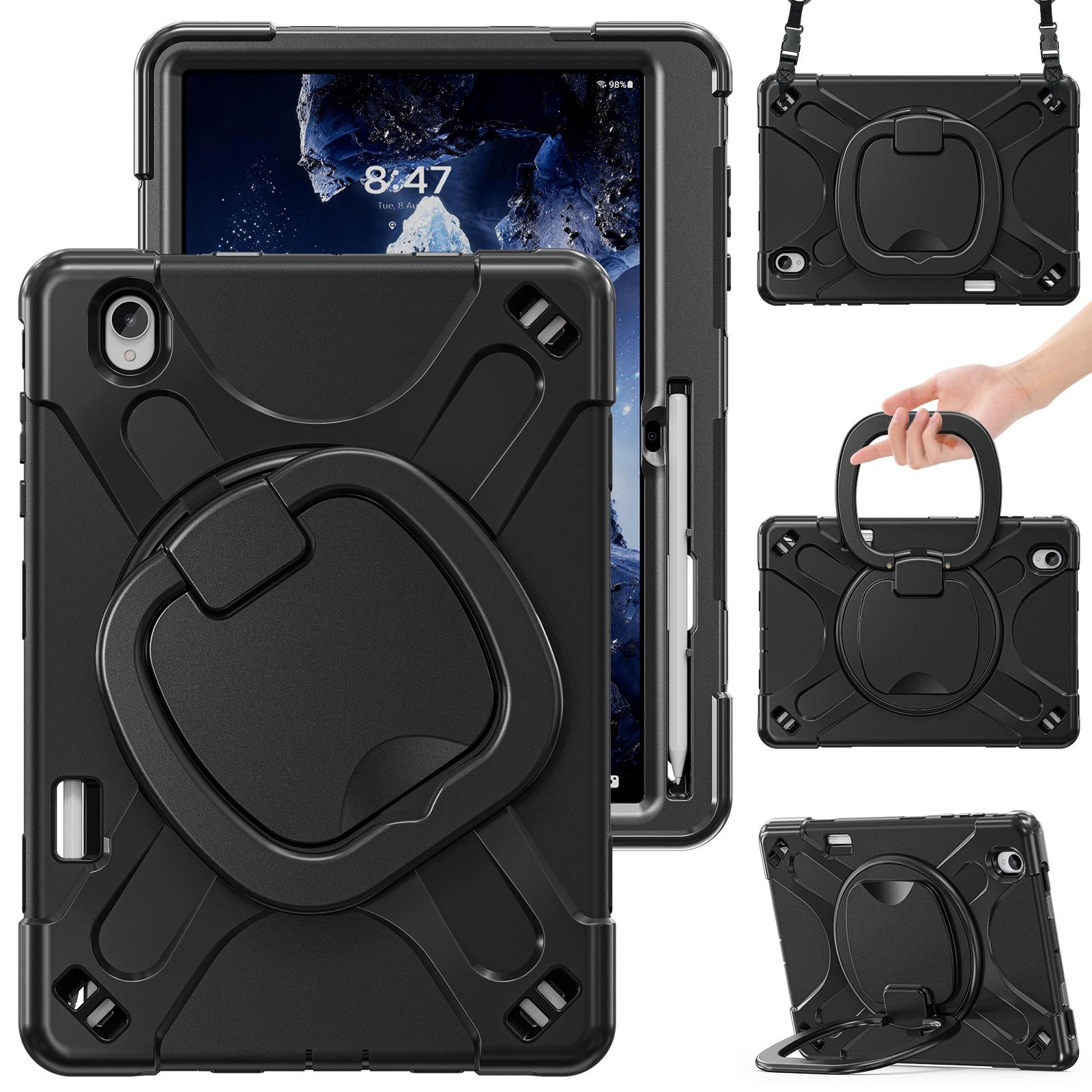 Étui support rotatif à 360 degrés pour Samsung Galaxy Tab S12 Plus 12,4 pouces SM-X840 SM‑X846N SM‑X846B Avec Sangles d'Épaule S12 Plus 12.4 2026