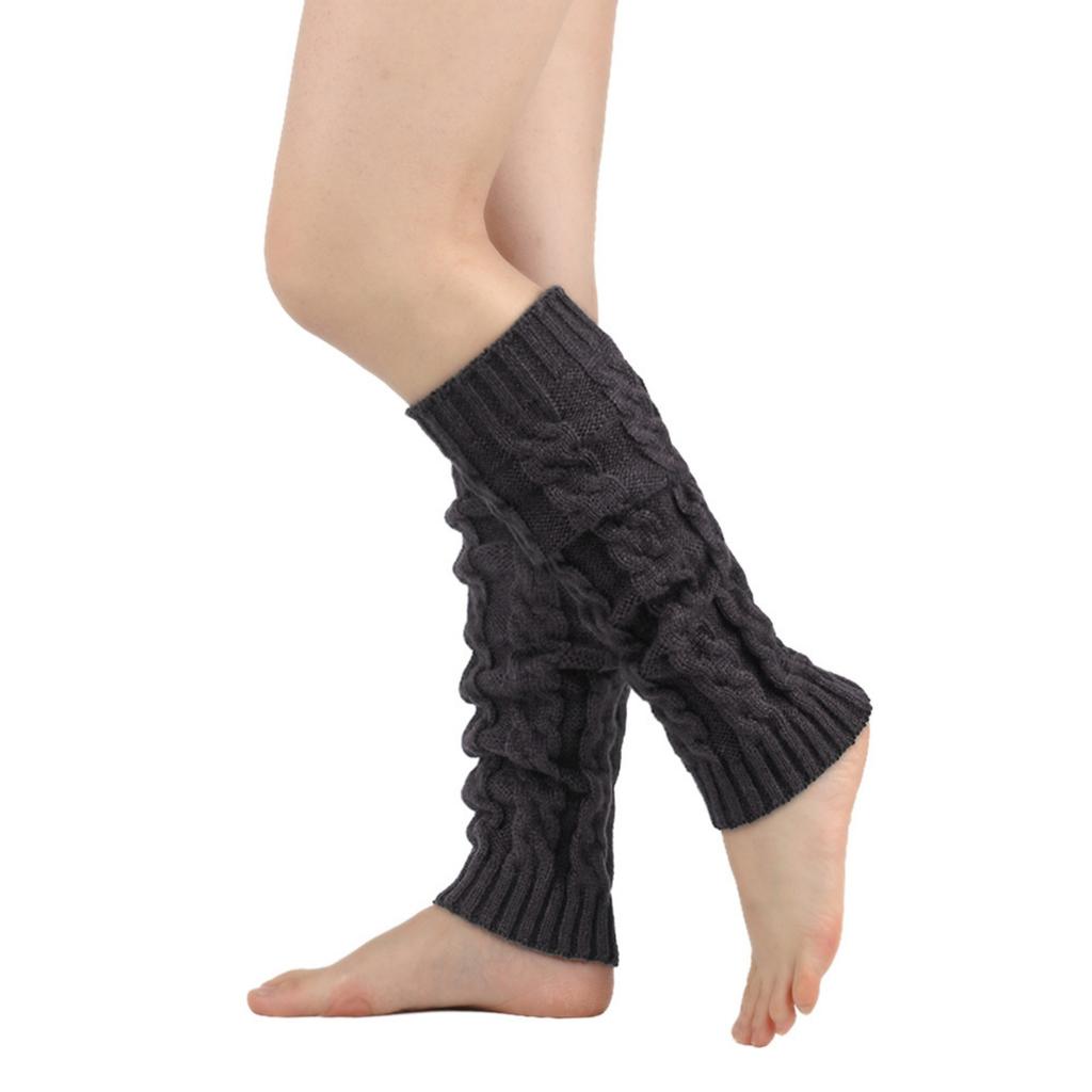 Women Winter Thickened Hosiery With Figure-eight Twisted Knit Woolen Socks