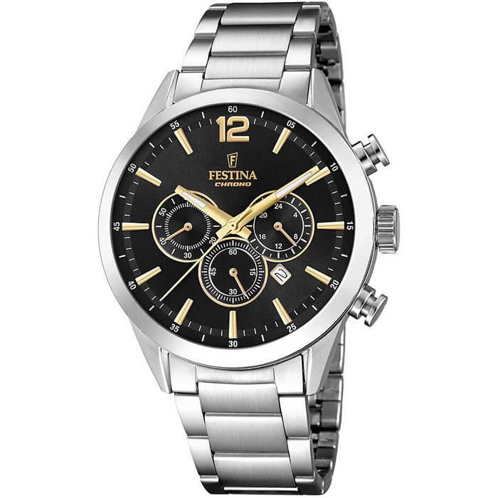 Orologio - FESTINA - F20343_4 - Quarzo - Analogico - Acciaio grigio