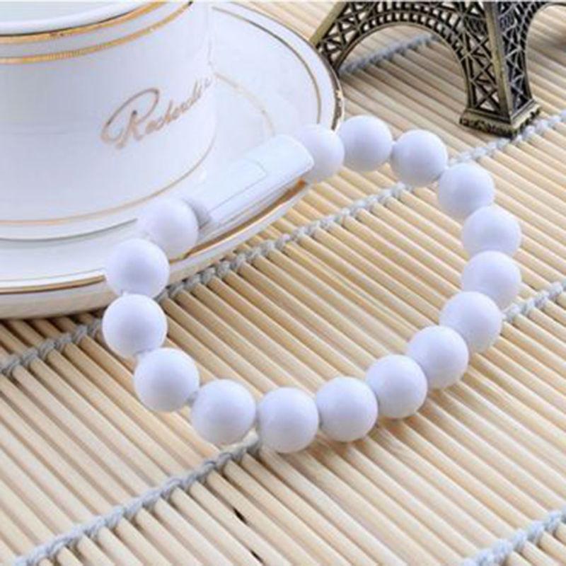 Beads Usb Bracelet Charging Data Sync Cable For Iphone 5g 6g Android