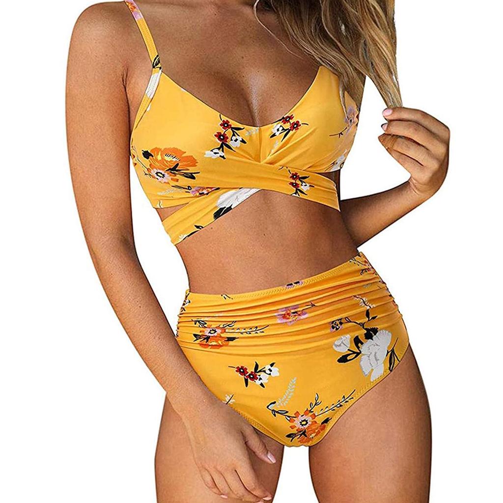 2023 Sexy Sleeveless Backless Split Swimsuit Bikini for Europe & America