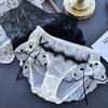 Ladies Spring Summer Sweet Love Mesh Frilly Sexy Panties