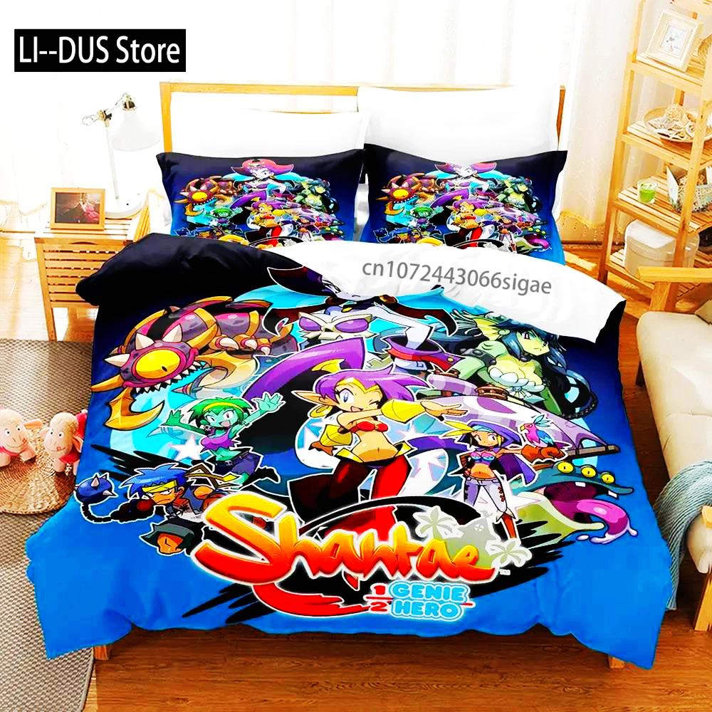 Shantae Half-Genie Hero Adult Boys Bedding Single Twin Full Queen King Size Duvet Cover Set Bedroom Anime 2023