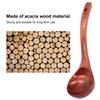Wooden Spoon Multipurpose   Handle Wood Porridge Ladle for Kitchen Restaurant