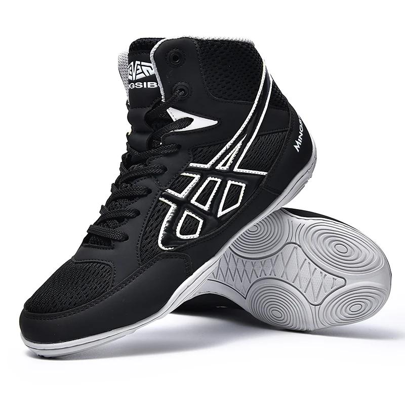 

Новые мужские борцовские ботинки брендовые взрослые удобные боксерские ботинки тренировочные легкие кроссовки унисекс профессиональные борцовские ботинки 39