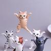 Cute Cats Pen Holder Funny Cat Doll Ornaments Plastic Crafts Earphone Support Room Office Desk Home Decoration Accessories