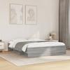 VidaXL Bed Frames Sonoma Grey 160x200 Cm Engineered Wood, Bedroom Furniture, Double Bed, Slatted Base, Bed, Frame 3295644