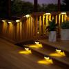 Waterproof Outdoor Solar LED Wall Lights Sunlight Lamp For Villa Garden Balcony Fence Stairs Porch Decor Lighting   Clearance