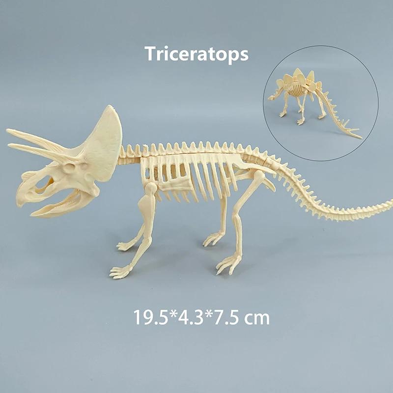 Assemblaggio Fai da Te Scheletro Fossile di Dinosauro Giurassico Mosasauro Tirannosauro Action Figure Collezione Modello Creativo Giocattolo per Bambini