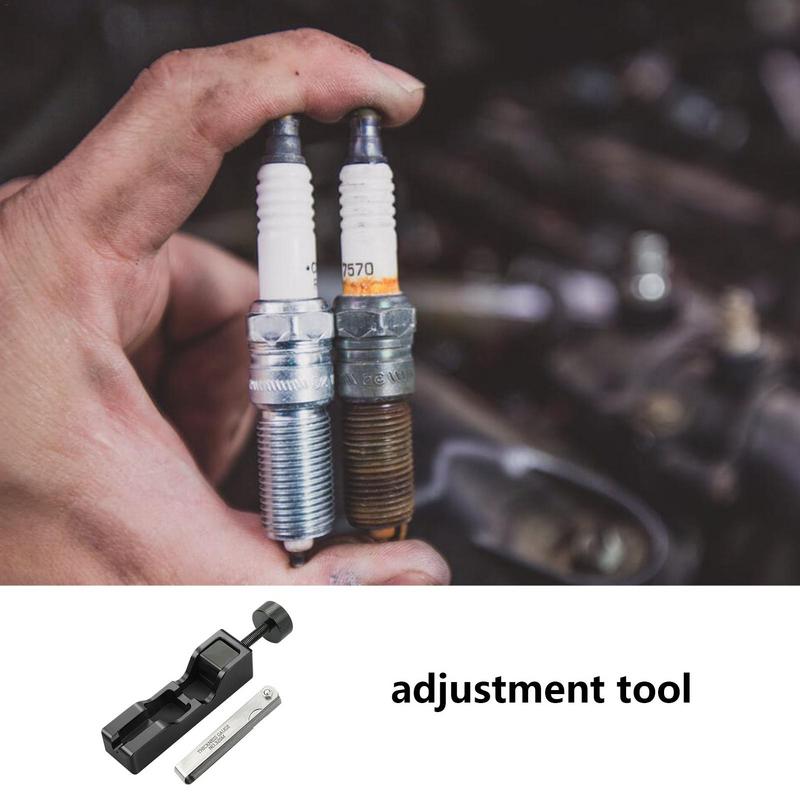 Spark Plug Caliper With Feeler Gauge Gap Adjustment Tool Compatible For Most 10mm 12mm 14mm 16mm Spark Plugs Car Accessories