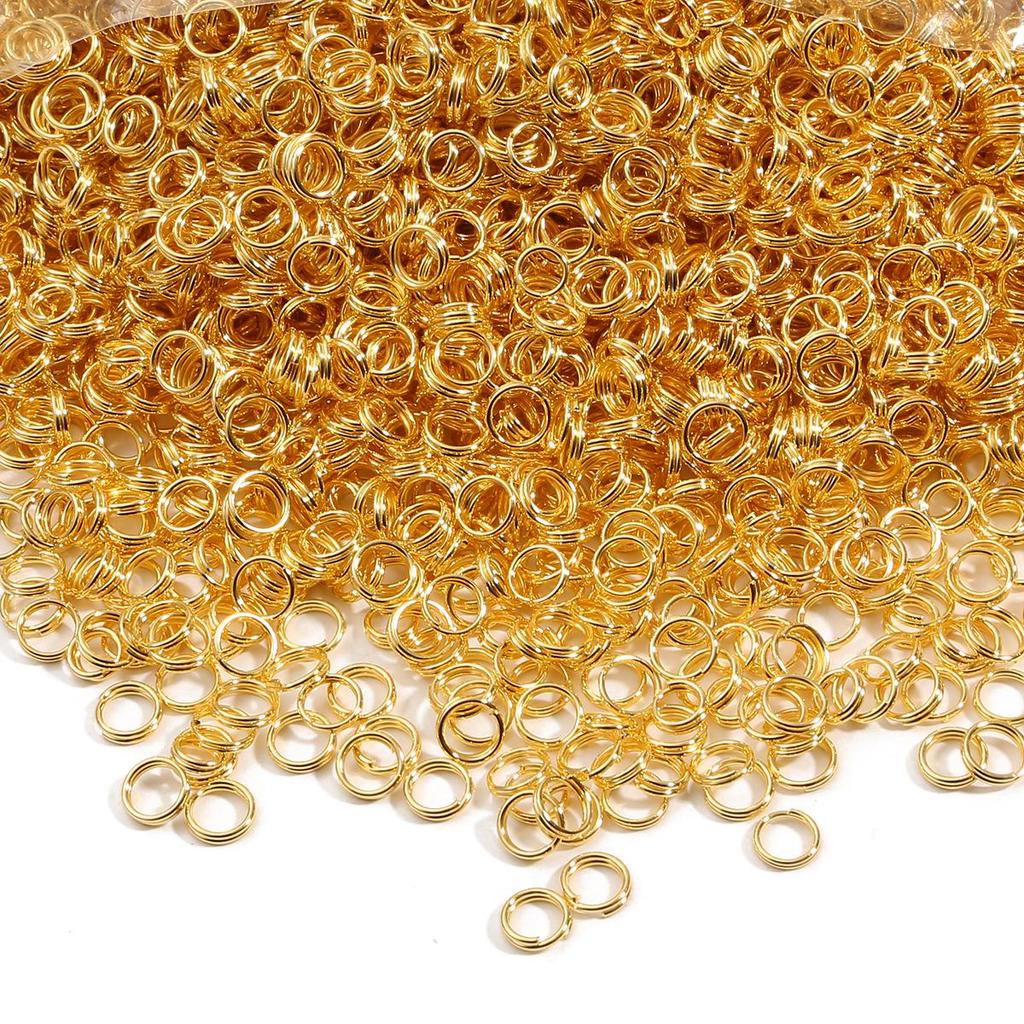 200-500Pcs Iron Double Ring Jump Ring For DIY Necklace Bracelet Jewelry Making Craft Accessories