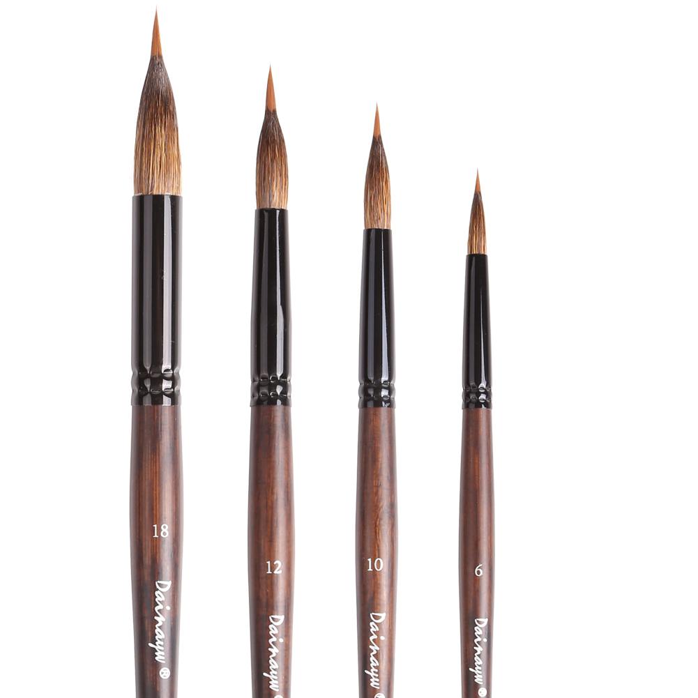 Extended Needle Point Two Layer Watercolor Brushes,Mop Brush Line Brush 2-in-1,Squirrel Hair Mix Nylon Hair Paint Brush for Art Detailing Painting
