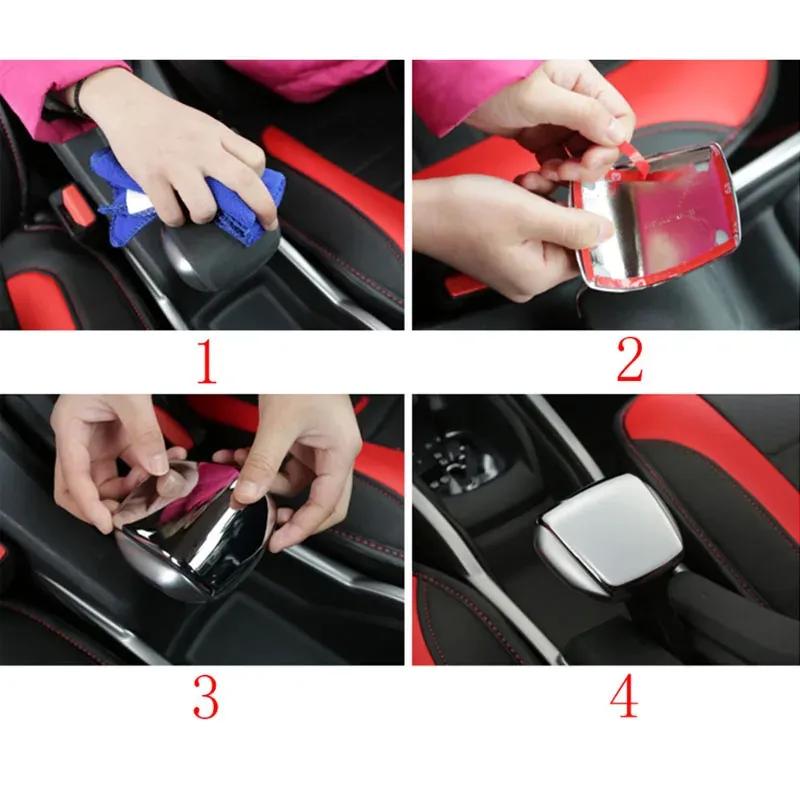 ABS Automobile shift handball decorative patch for Peugeot 2008 2014 - 2019 Hand Brake Decoration Trim Sticker Accessories