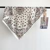 Autumn and Winter New High-end Cashew Small Square Scarf Silk Scarf Fashion Scarf Tied Waist Bag Head Imitation Silk Wool Scarf Female Versatile