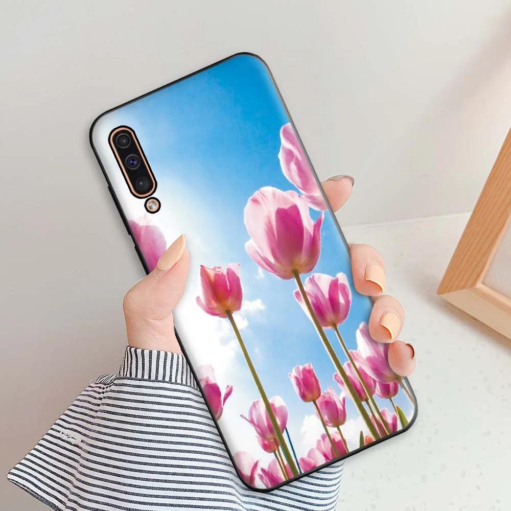Für Samsung Galaxy A50 Hülle Für Samsung A50s A30s Handyhüllen Für Samsung A50 Blumen Silikon Weiches TPU Fundas A 50 A30 S Bumper