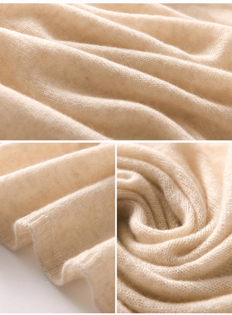 Unisex Cashmere Scarf: Cozy Autumn Winter Knit Neck Gaiter & Shawl