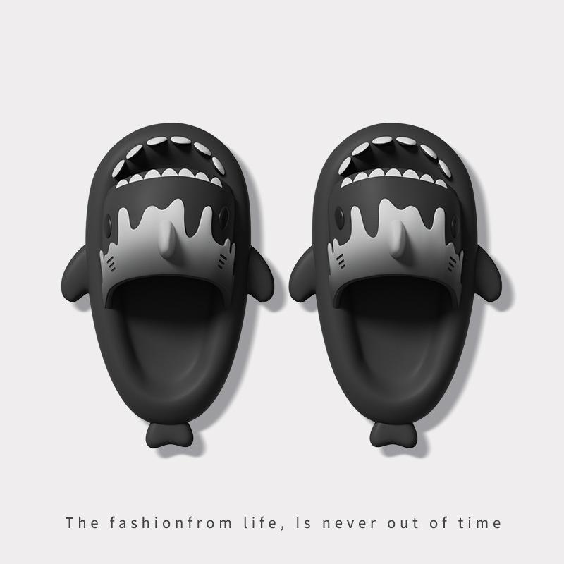 

Модные шлепанцы на толстой подошве с акулами для мужчин и женщин, летние EVA-сандалии для пар 36-37