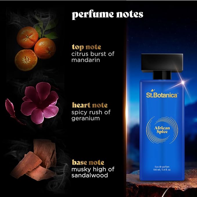 St.Botanica African Spice Perfume, 100ml | Eau De Parfum for Men |