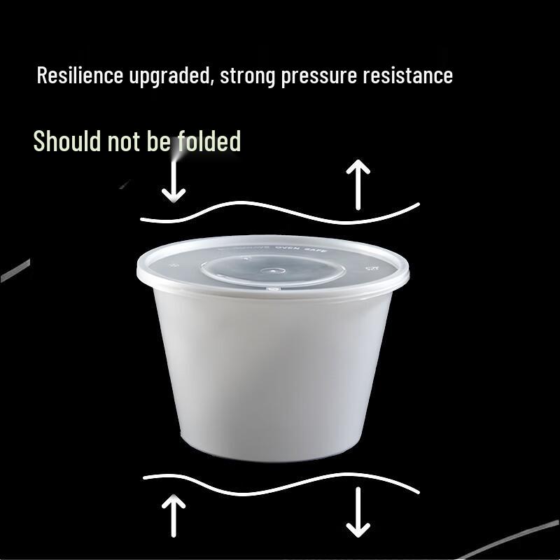 Disposable Round Plastic Food Containers with Lids
