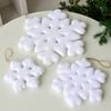 Flocking Plush Hanging Snowflake Simulation Artificial Christmas Snowflake  Festive Scene