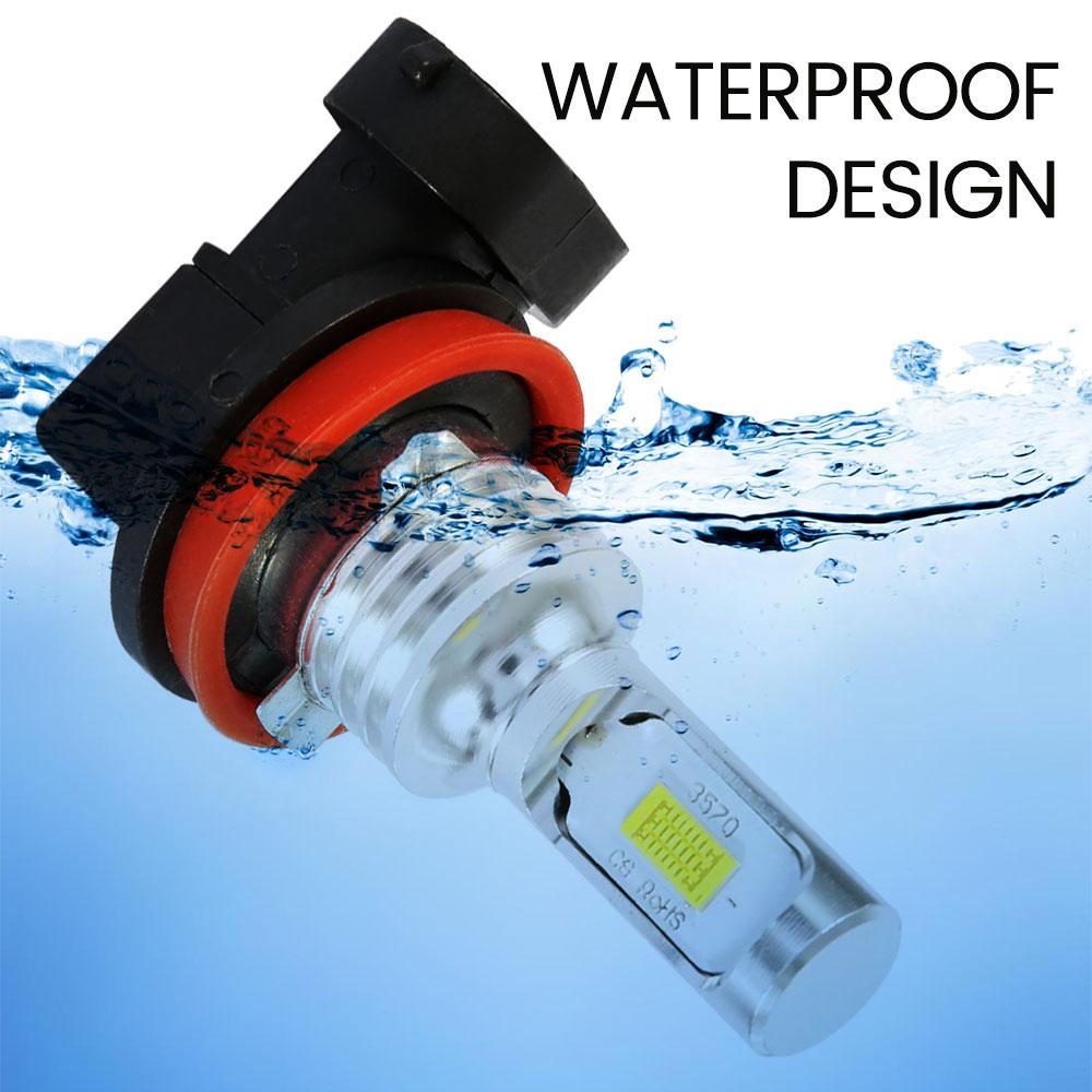 100W Fog Light Car LED Headlight Bulb Car Signal Light 2PCS 6000K White Light High/Beam Bulb Car Accessories FOR H16 H8 H11