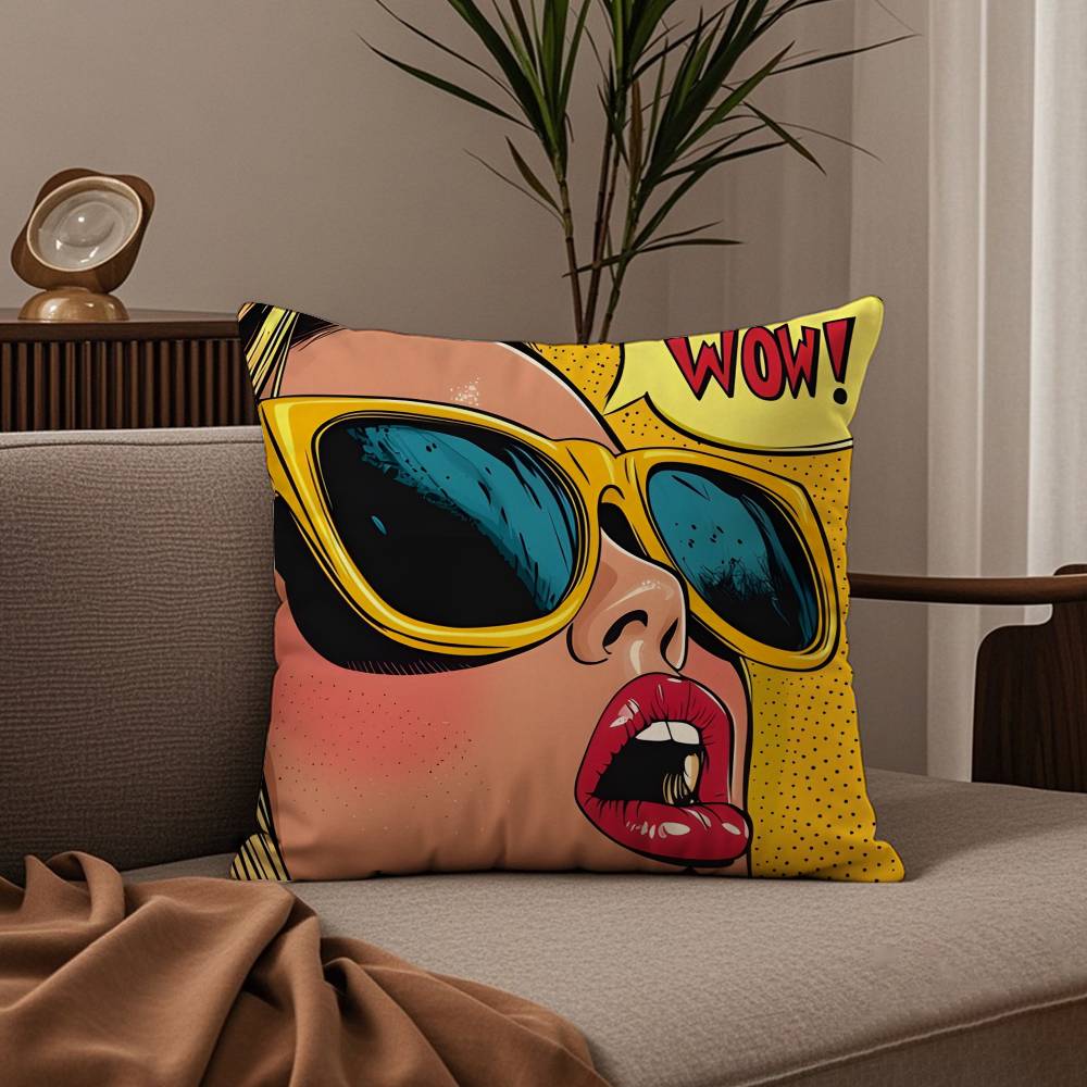 Roy L-Lichtenstein Art Pillow Case good printing pillowcase living room sofa cushion cover bedroom room decor