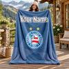 Esporte Clube Bahia Custom Name Flannel Blanket Personalized Soft Warm Plush Throw Blanket Customized Gift for Family Friends