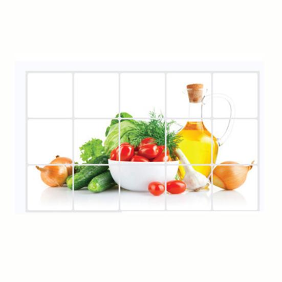Oil-proof Kitchen Wall Sticker Rose Tulip Flower Dolphin Dandelion Self-adhesive Waterproof