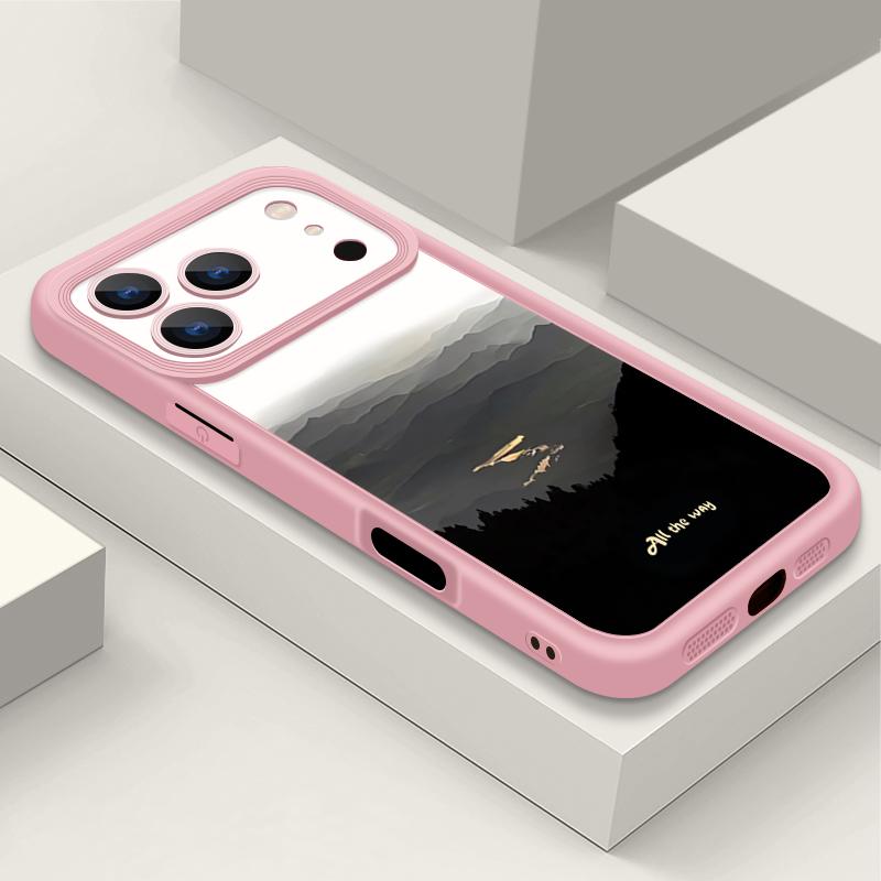 Ink Painting TPU Phone Case For iPhone Air 16e 17 16 15 14 Pro Max 13 12 Pro 15 16 14 Plus Shockproof Soft Silicone Cover Fundas