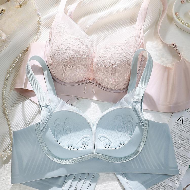Lace Hole Cup Bra Seamless Bra Soft Support Lightweight and Breathable Bra Push Up Bra