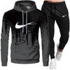 Fashion Men Women Sets Tracksuit Autumn Winter New Men's Hoodies + Sweatpants Two Piece Suit Hooded Casual Sets Male Clothes