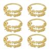 6pcs Ramadans Kareem Napkin Rings for Dining Table Wedding Banquet Napkins Rings