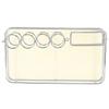 Iron Mouthwash Holder Iron and Acrylic Silver and White Effective Storage Toothbrush Holder for Toothbrush Toothpaste