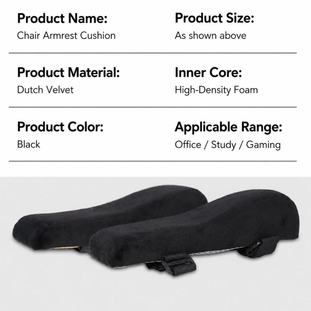 Sponge Foam Chair Armrest Pad Thick Cushion Arm Rest Mat Elbow Support Cushion For Gaming Use