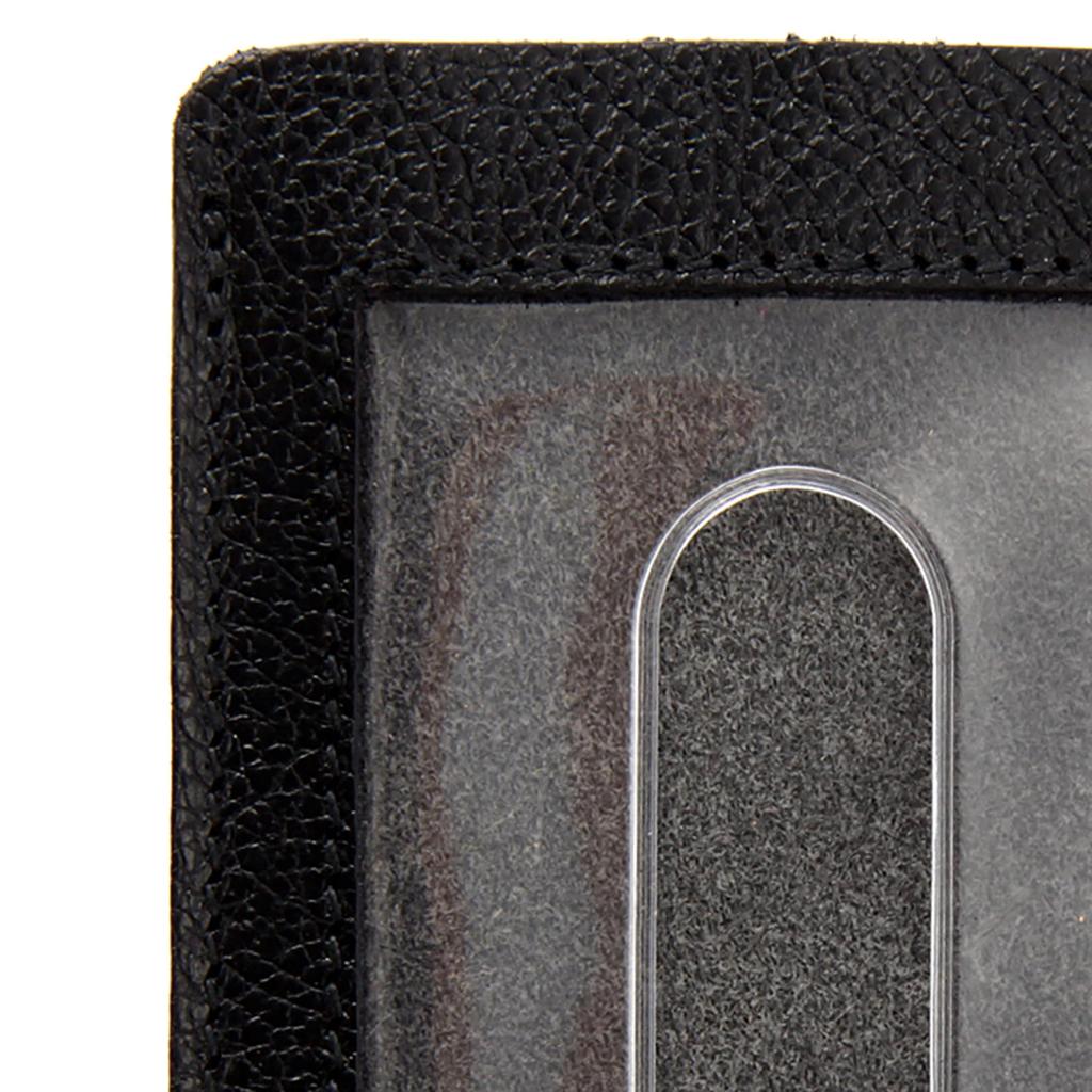 IL BISONTE Ausweishülle, Unisex, Rindsleder, Schwarz