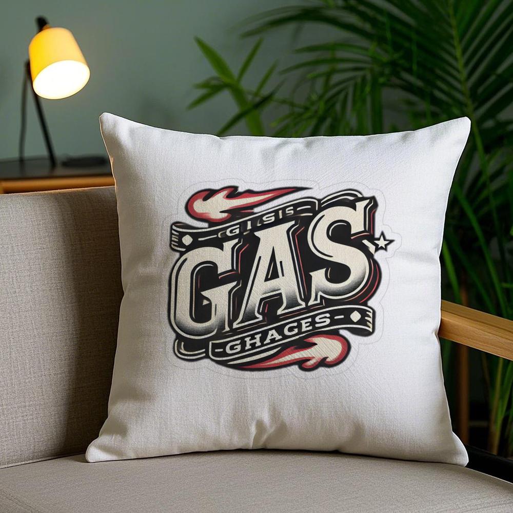 Motorcycle G-Gasgas Cushion Cover Plush Fabric Soft Double-Sided Printed Invisible Zipper Sofa Pillow Case Home Decor
