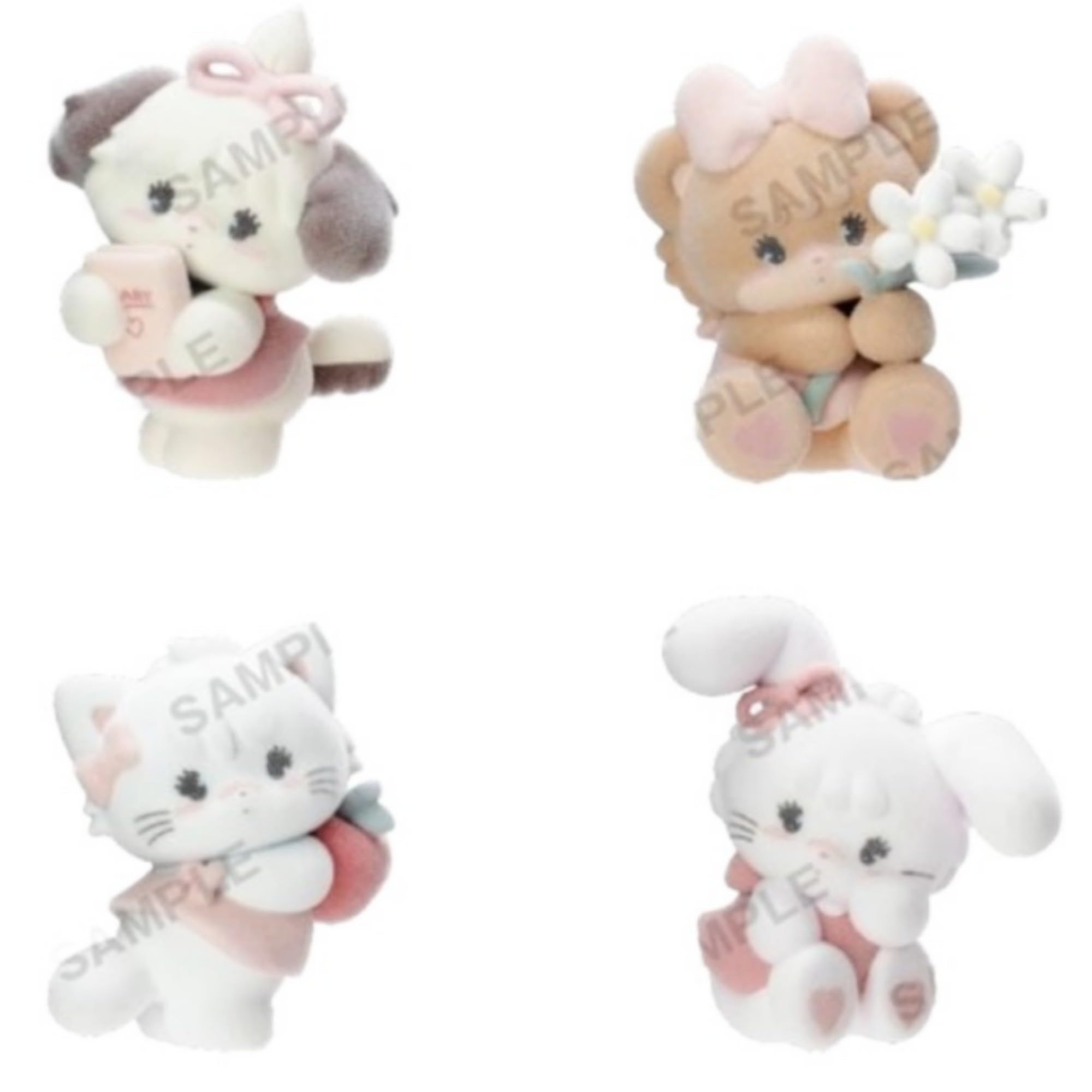 

Bushiroad Creative Mikko Illustrations LOVE FRIENDS Коллекционная фигурка Том 2 x Полный набор из 4 фигурок, Гачапон Капсульная игрушка