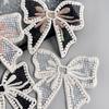 Stylish And Exquisite Organza Sequined Cotton Thread Bow Patch Clothing T-Shirt Top Sweater Decorative Cloth Sticker Accessories