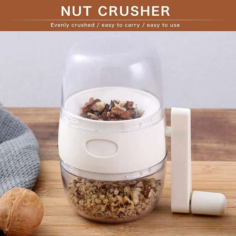 Nut Chopper Grinder Hand Crank Nuts Walnut Pecans, Kitchen Multichopper Shredder For Making Toppings