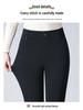 Petite High-Waist Straight-Leg Stretchhose für Damen - Schlankmachende Neun-Punkte-Länge, Ideal für Frühling und Herbst