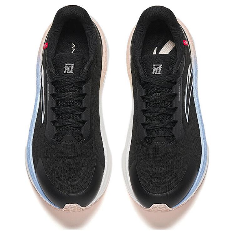 Anta Champion 3 SE Comfortable Versatile Shock Absorbing Durable Low Top Casual Running Shoes Women sneaker Black 122515532-4