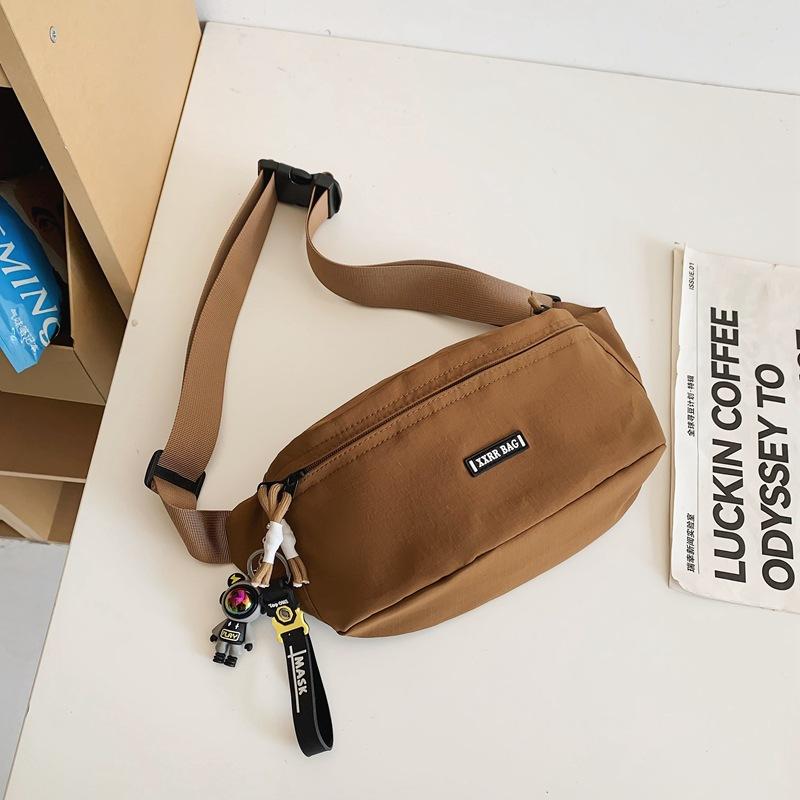 Fashion Couple Fashion Simple Niche Design Breast Bag Trend Casual Versatile Sports Messenger Bag
